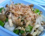 おくらときのこの和え物作り方5写真