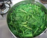 超簡単台湾料理★空心菜のにんにく醤油和え作り方1写真