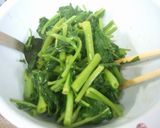 超簡単台湾料理★空心菜のにんにく醤油和え作り方3写真