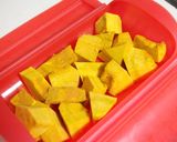 絶品★かぼちゃとクリームチーズのサラダ作り方1写真