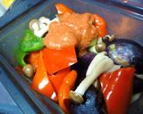 茄子とピーマンのトマト味噌煮風作り方7写真