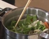 きのこのお目覚めスープパスタ作り方6写真