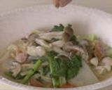 きのこのお目覚めスープパスタ作り方7写真