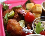 運動会弁当2011テリテリマヨ玉ボール作り方9写真