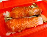 ルクエで＊サーモンのキノコクリーム作り方2写真