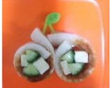 緑と黄色のちくわまき作り方6写真