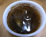 きれいなコーヒーエキスでカキ氷作り方1写真
