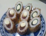 紫蘇と梅を添えたチーズ入りちくわ☆作り方5写真