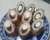 紫蘇と梅を添えたチーズ入りちくわ☆作り方5写真