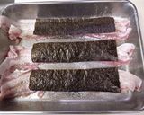お弁当に◎豚肉と海苔のグルグル巻作り方2写真