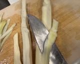 マコモダケのニンニクバター炒め作り方1写真