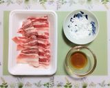 簡単今夜の夕飯！もやし豚バラキムチ炒主菜作り方1写真