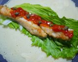 ザクッと旨い！チキンと野菜でラップロール作り方15写真