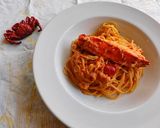 タラバ蟹で・うふふ♪のトマトパスタ★作り方3写真