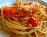 タラバ蟹で・うふふ♪のトマトパスタ★作り方4写真