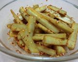 ごぼうの甘辛味作り方4写真