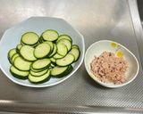 ズッキーニのツナサラダ🥗😃作り方1写真