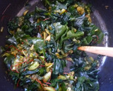 ∞∞∞自然食卓　わかめと野沢菜の炒り煮　作り方2写真