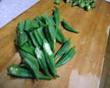 オクラの胡麻マヨ和え作り方1写真
