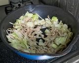 太麺&シンプル野菜で上海焼そば作り方3写真