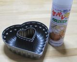 オープンハートdeプリンケーキ❤作り方1写真