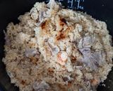 簡単☆お手軽豚肉と明太子の炊き込みご飯♩作り方4写真