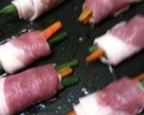 いんげんとニンジンの肉巻き①作り方3写真