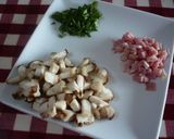 お弁当に❀椎茸＆ベーコン入り卵焼き♬作り方1写真
