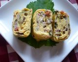 お弁当に❀椎茸＆ベーコン入り卵焼き♬作り方4写真