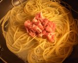 フライパン１つで豚とオクラのトマトパスタ作り方3写真