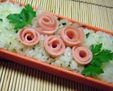 漬けもの薔薇でかわいいお弁当☆作り方6写真