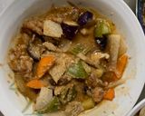 簡単中華風スンドゥブ味根菜茄子甘酢酢豚作り方16写真