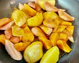 節約爆弾！ギョニソと根菜のカレー炒め作り方5写真