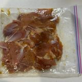 グリルで同時に！柚子胡椒チキン＆香ばし焼きねぎ作り方3写真