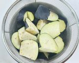 パパッと5分🍆茄子と厚揚げのポン酢ごま油炒め作り方1写真