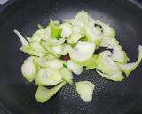 チンゲン菜とイカの中華風 とろみ炒め作り方5写真