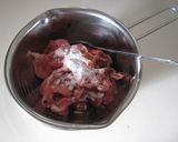 ゴーヤと豚肉の味噌炒め。作り方2写真
