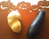 ナスのトマト缶煮込みとポテト添え♪作り方1写真
