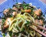 鮭とキノコの秋たっぷり！焼うどん♪作り方10写真