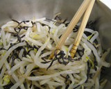 油揚げのもやしチーズ塩昆布焼き♡作り方3写真