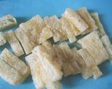 お昼ごはんに☆チーズ入りきつね丼作り方1写真