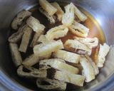 お昼ごはんに☆チーズ入りきつね丼作り方2写真