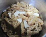 お昼ごはんに☆チーズ入りきつね丼作り方3写真