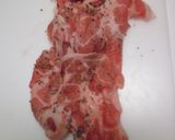 豚薄切り肉と梨の醤油タレ炒め！作り方2写真