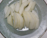 豚薄切り肉と梨の醤油タレ炒め！作り方4写真