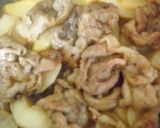 豚薄切り肉と梨の醤油タレ炒め！作り方6写真
