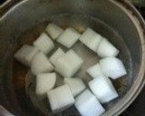 大根と蒟蒻の煮物作り方1写真