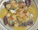 鯵のカルパッチョ 桃とチーズのソース作り方8写真