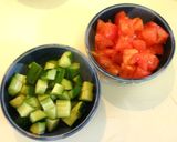 お野菜ごろごろ♪マグロとアボカドのサラダ作り方1写真
