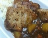 今夜は お初の ポークソテー乗せカレー作り方9写真